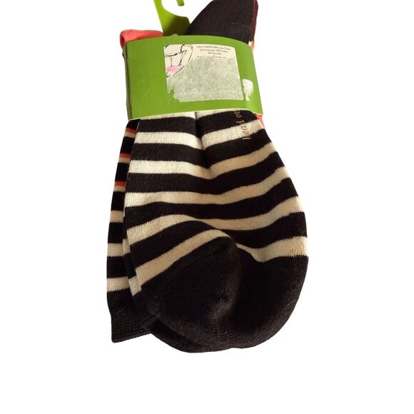 Kate Spade New York Womens Socks 3-Pack Leopard & Striped Patterns One Size Fits - Picture 4 of 5